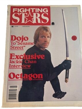 Fighting Stars Magazine August 1980 Chuck Norris Octagon Jackie Chan